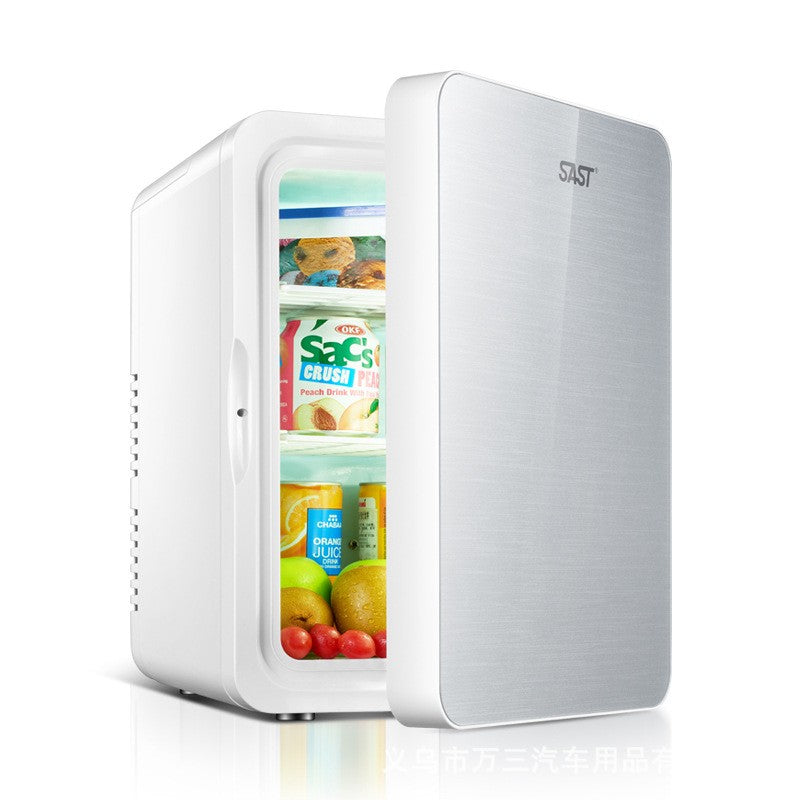 Mini frigider cosmetice, Flippy, dubla functie de incalzire/racire, portabil, 8L, gri