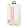 Mini ventilator portabil cu rotita, Baseus, roz