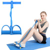 Extensor pentru exercitii fizice, cu 4 corzi elastice, antiderapant