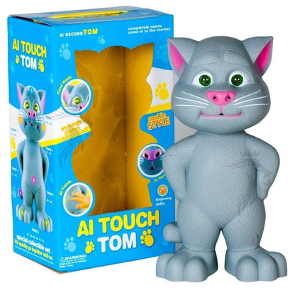 Jucarie vorbitoare Tom interactiva, motanul cu povesti, 35cm