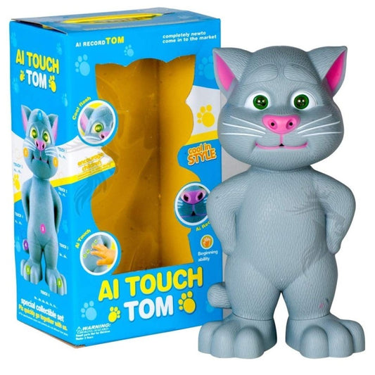 Jucarie vorbitoare Tom interactiva, motanul cu povesti, 35cm
