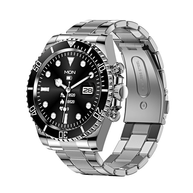 Ceas inteligent de 1,28 inchi cu fitness tracker,pedometru,tracker somn compatibil cu Android si iOS pentru bărbați,rezistent la apa ip67,40mm