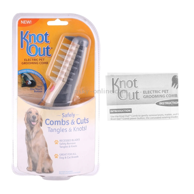 Perie electrica pentru Tuns Animale, Knot Out, 23 cm