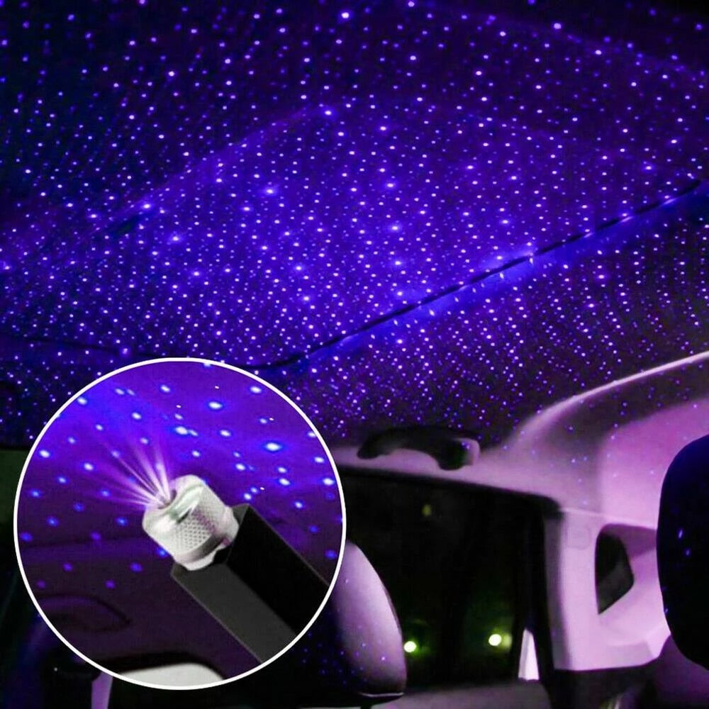 Lampa Auto cu laser proiectie stelute USB, Car Ceiling USB Star