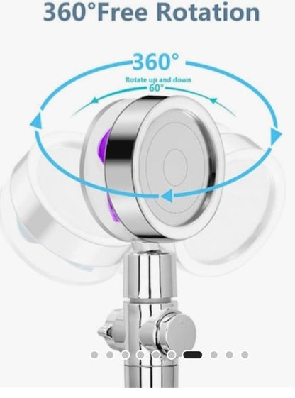 Cap de dus cu ventilator si presiune dubla, buton de oprire ON/OFF