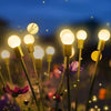 Lampa solara pentru gradina cu 6 LED-uri, Firefly, alb cald