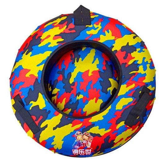 Sanie tip bob, gonflabil, Snow Disc, multicolor, 5+ ani