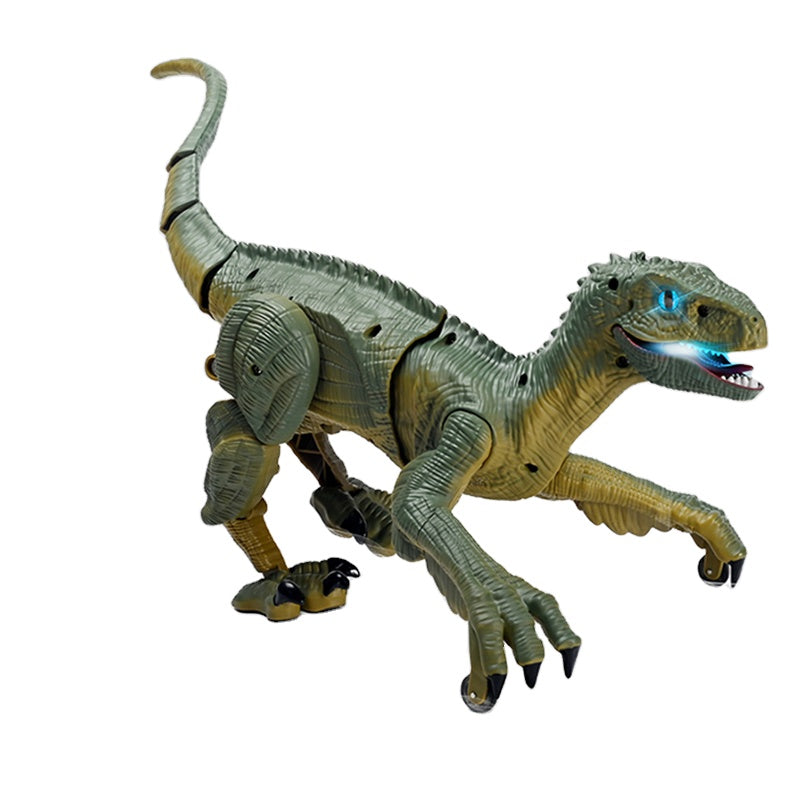 Jucarie Dinozaur cu lumini si sunete, coada detasabila, 3D, 20 cm