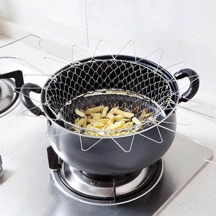 Sita pentru prajit, din inox, pentru cartofi prajiti sau paste, 24cm