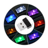 4x Mini USB LED Auto, Multicolor
