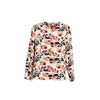 Sacou de primavara fara captuseala, model floral