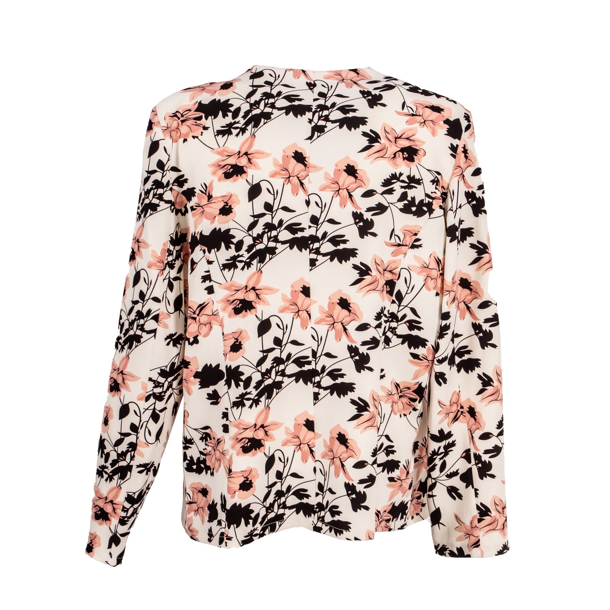 Sacou de primavara fara captuseala, model floral
