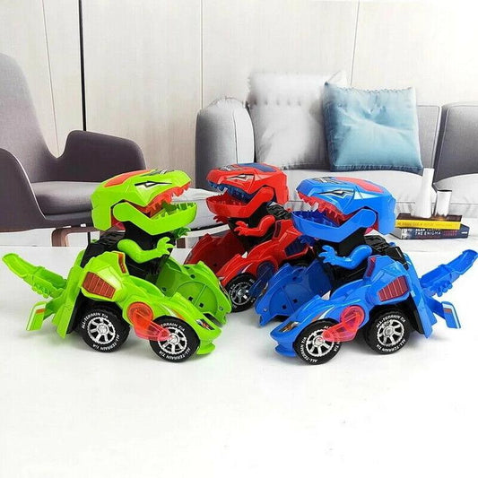 Masina Transformer Dinozaur cu sunete si lumini