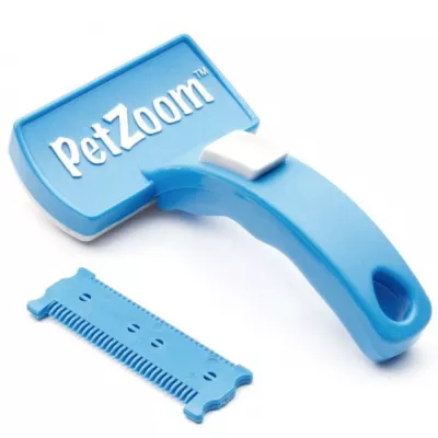 Perie profesionala pentru animale, PetZoom, Albastru