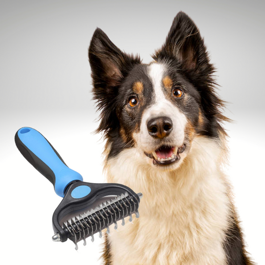 Pieptene Profesional 2 in 1 cu 20 lame pentru ingrijirea blanii animalelor de companie