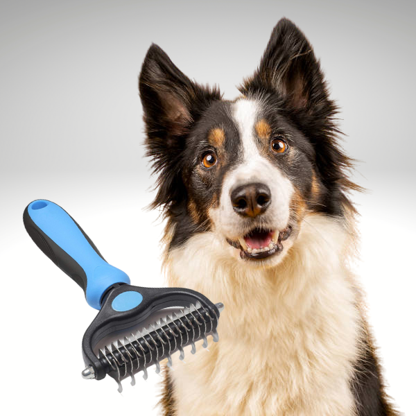 Pieptene Profesional 2 in 1 cu 20 lame pentru ingrijirea blanii animalelor de companie
