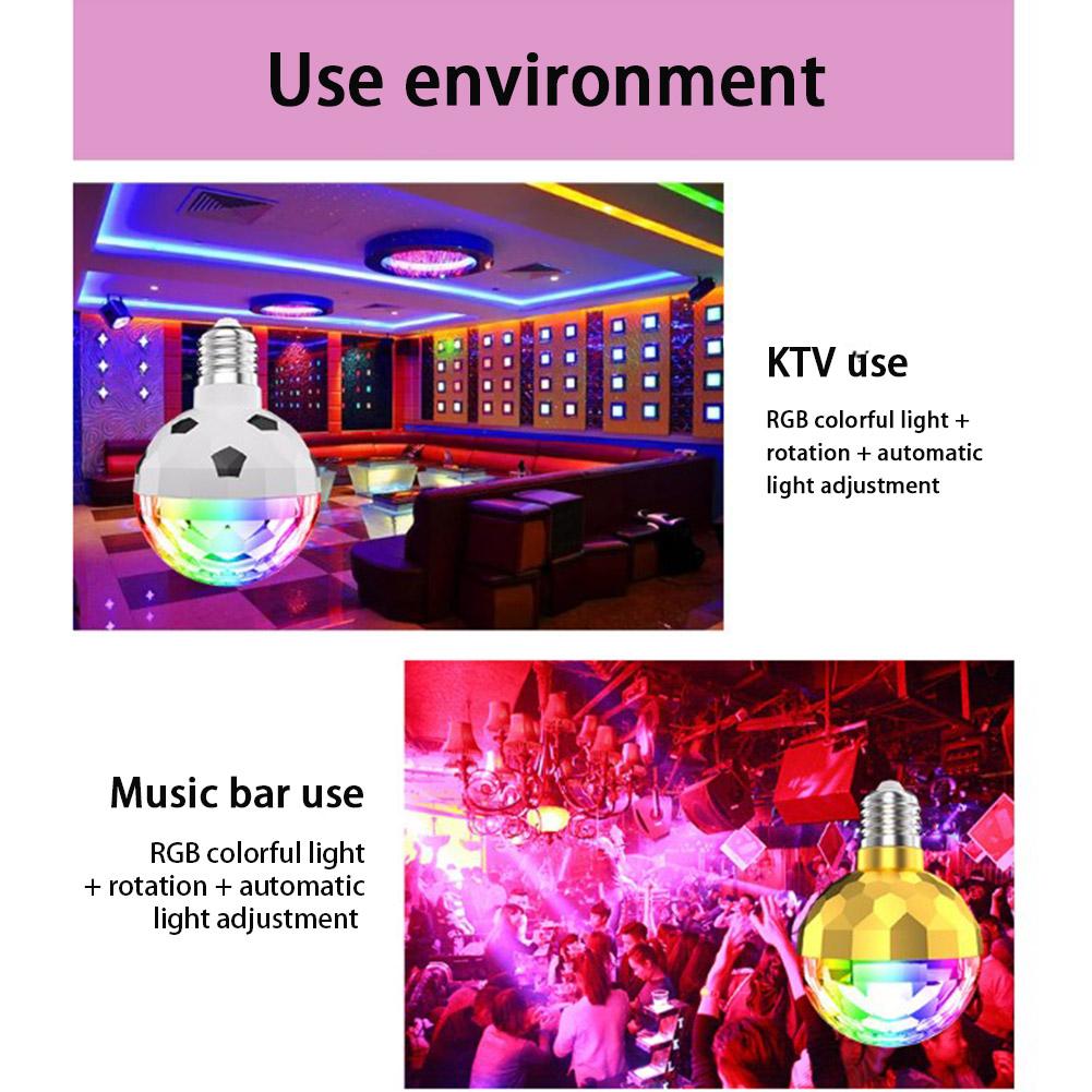 Bec DISCO rotativ cu proiector multicolor cu LED, RGB