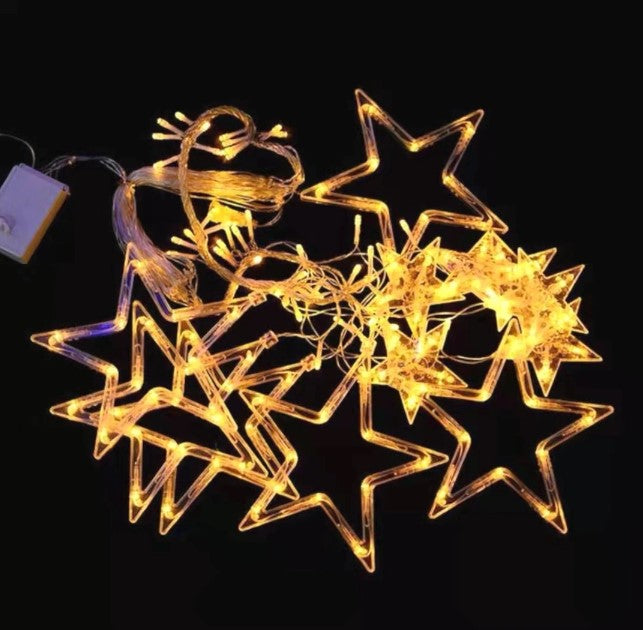 Lumini de Craciun "Stele Cazatoare", 270 cm
