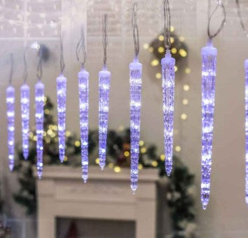 Instalatie tip turturi de gheata cu led, 3M, interconectabili, IP44, diverse culori