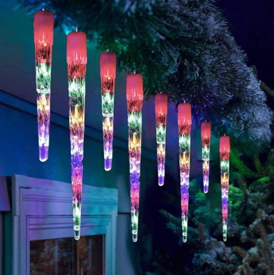 Instalatie tip turturi de gheata cu led, 3M, interconectabili, IP44, diverse culori