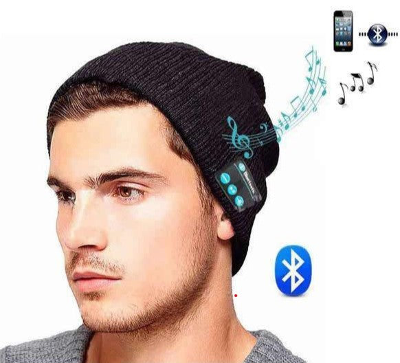 Caciula cu Bluetooth, Handsfree si Microfon, Marime Universala, Negru