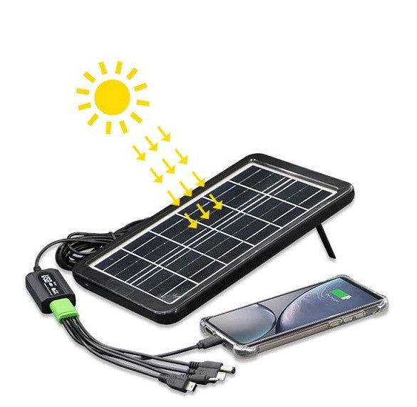 Panou solar portabil pentru incarcarea telefonului, CcLamp CL-0915 6V, 15W, Fast Charge, Port multi usb, IP65