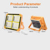 Proiector cu panou solar integrat si functie de baterie externa, 100W