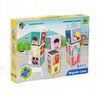 Set inteligent de cuburi magnetice pentru copii, 6 piese, puzzle joburi, +3 ani, multicolor