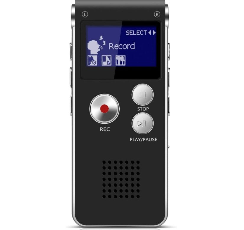 Reportofon digital Andowl Q-LY77, 16G Hifi, MP3/WAV, accesorii, negru