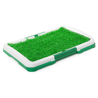 Toaleta pentru caini, reutilizabila, uz interior, 3 straturi, verde