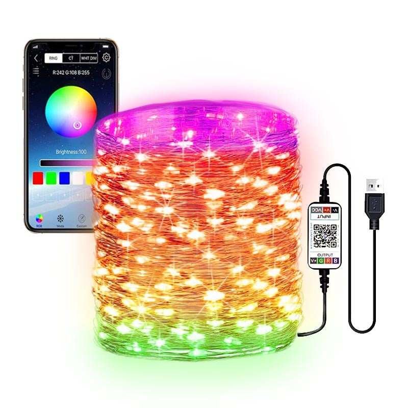 Instalatie Smart RGB cu lumini tip bulb si Control Bluetooth prin Aplicatie