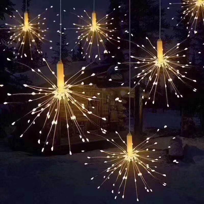 Instalatie de lumini LED Fireworks, 8 moduri de iluminare