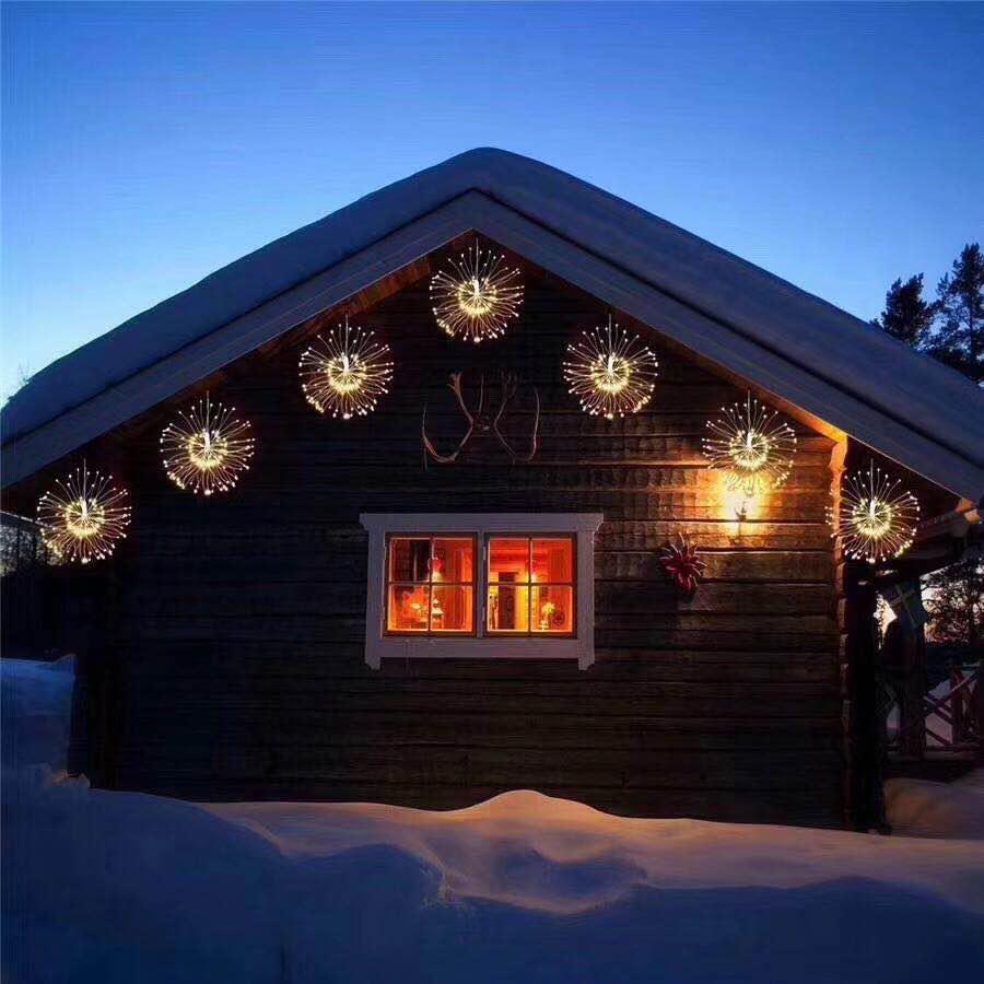 Instalatie de lumini LED Fireworks, 8 moduri de iluminare