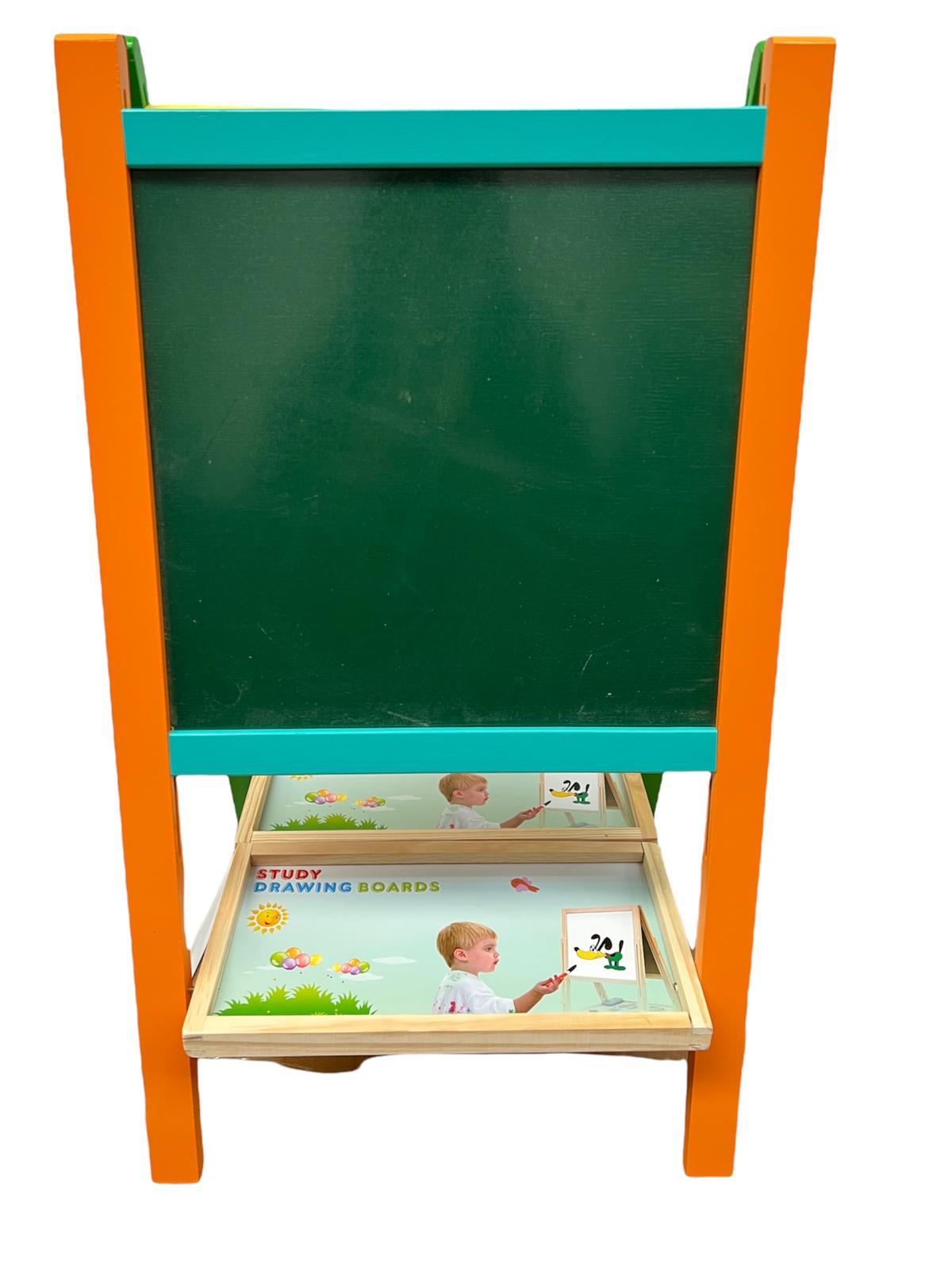 Tabla multifunctionala din lemn, magnetica, educativa pentru copii H01, 65 x 36cm