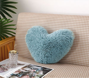 Perna Fluffy, Decorativa cu Model Inima, Pufoasa