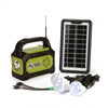 Kit solar cu USB, 3 becuri LED, radio FM, Lanterna, Powerbank, 10000mAh, GD-8073