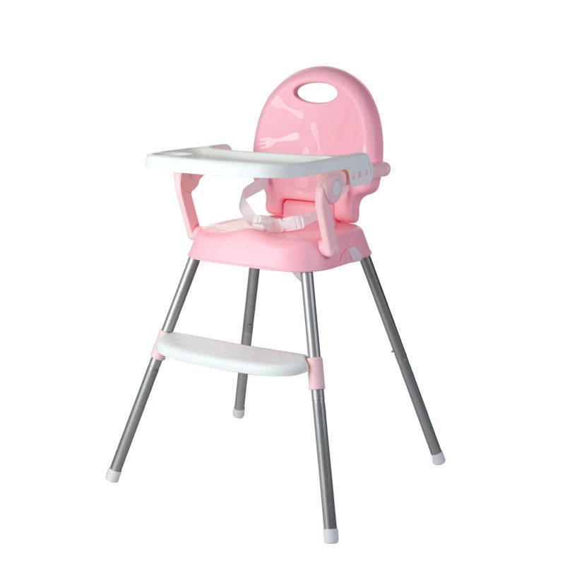 Scaun de masa 3 in 1 pentru copii MS02, roz/albastru
