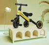Tricicleta transformabila in bicicleta, 2 in 1, pentru copii, Alb/Negru, 501