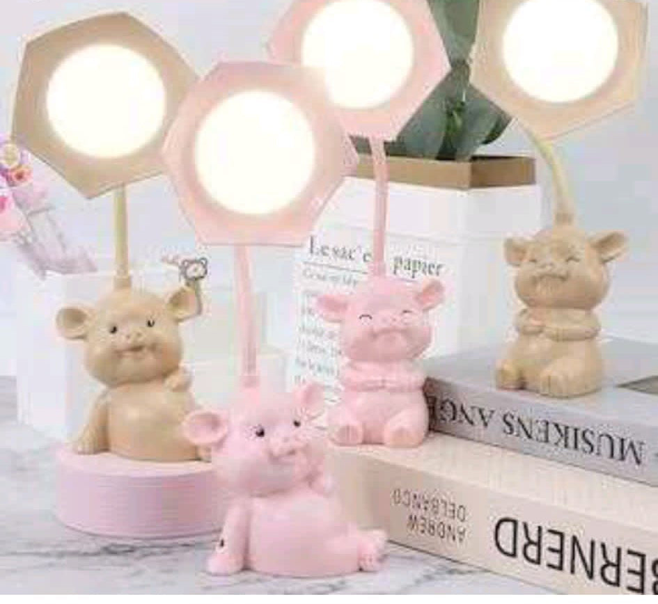 Lampa de birou decoratiune, reincarcabila, model purcelus
