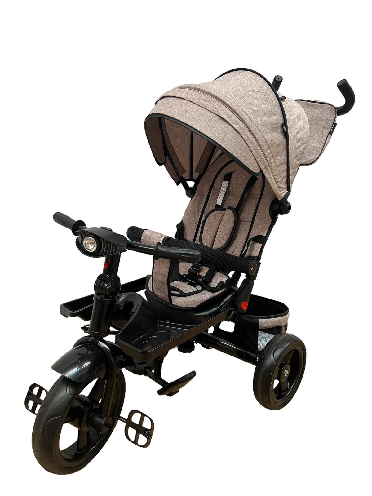 Tricicleta cu scaun reversibil, roti din EVA, pozitie de somn, cu muzica si lumini SL02