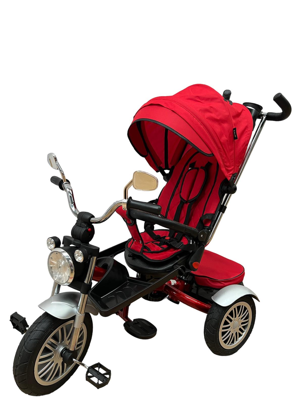 Tricicleta cu scaun reversibil, roti din cauciuc, pozitie de somn, cu muzica si lumini SL03
