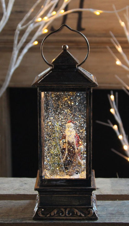 Decoratiune LED de Craciun cu sclipici