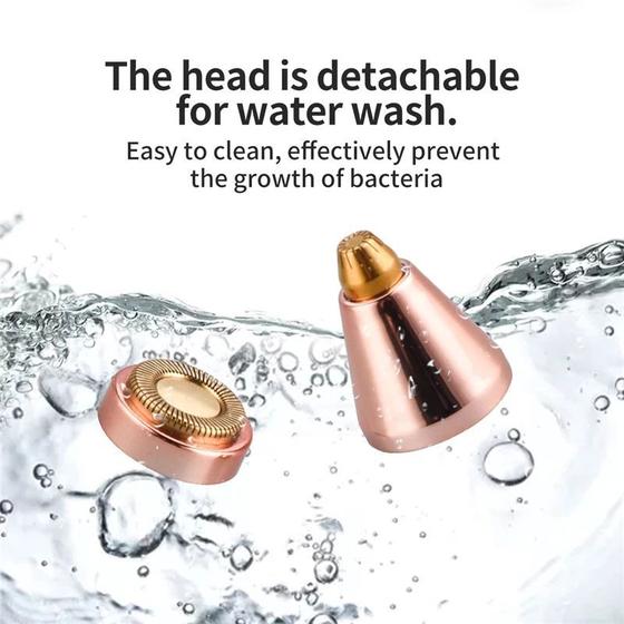 Epilator portabil, electric, 2 in 1, reincarcabil, LED, Glitter