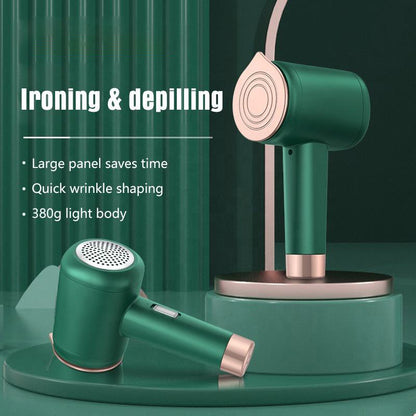Fier de calcat 2 in 1 IronShear, cu abur si taietor de scame, verde