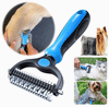 Pieptene Profesional 2 in 1 cu 20 lame pentru ingrijirea blanii animalelor de companie