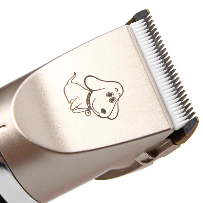 Aparat reincarcabil de tuns Animale, Functioneaza si la sursa de 220 V, Nivel zgomot 10 dB, Buton pentru reglarea cutitelor