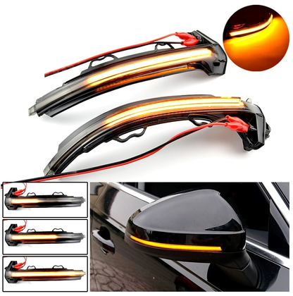 Set 2 lampi LED Semnalizare Oglinda Dinamica compatibila cu Audi A4/A5/A6/A8/Q3/A3