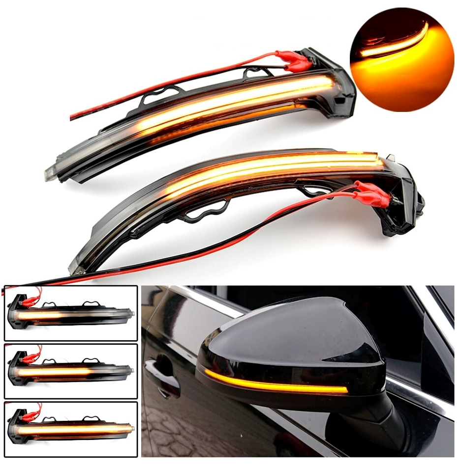 Set 2 lampi LED Semnalizare Oglinda Dinamica compatibila cu Audi A4/A5/A6/A8/Q3/A3