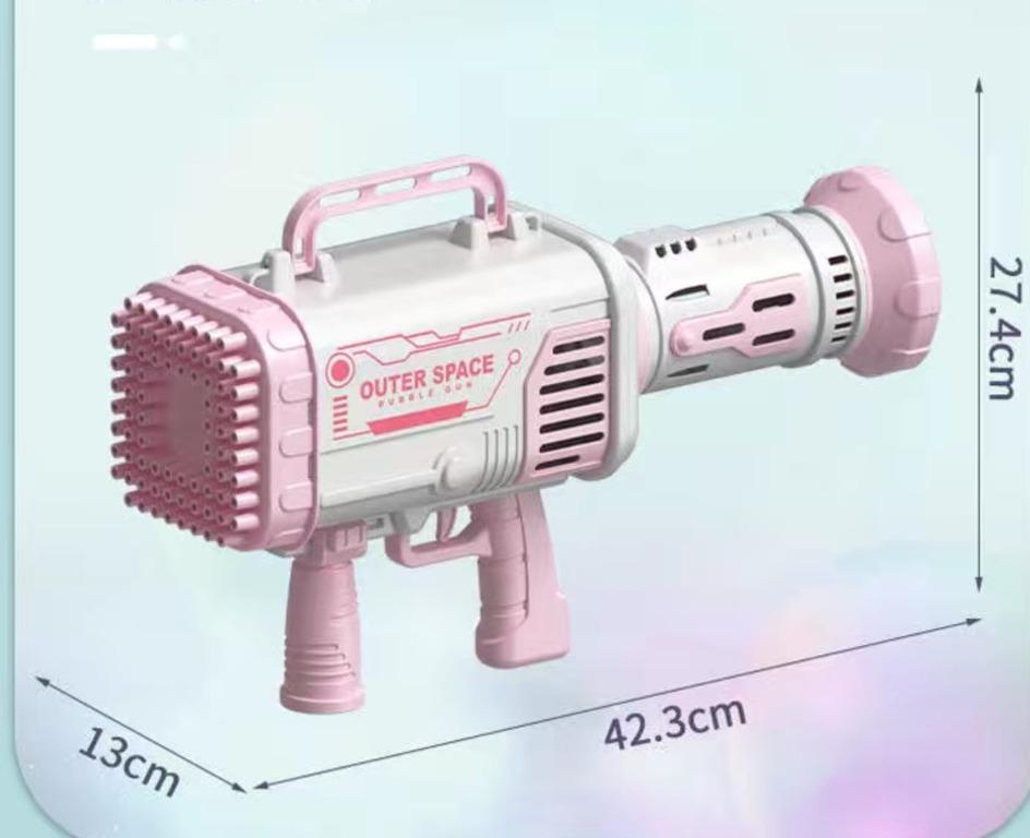 Pistol Baloane de sapun cu Acumulator Bazooka Bubble Gun