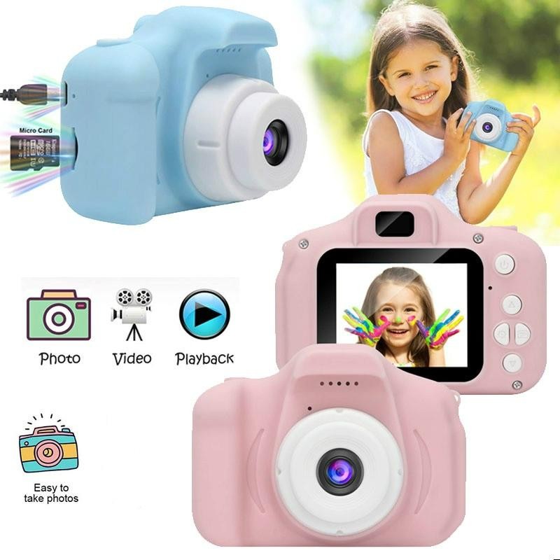 Camera foto digitala pentru copii Summer Vacation, functie foto/video, verde